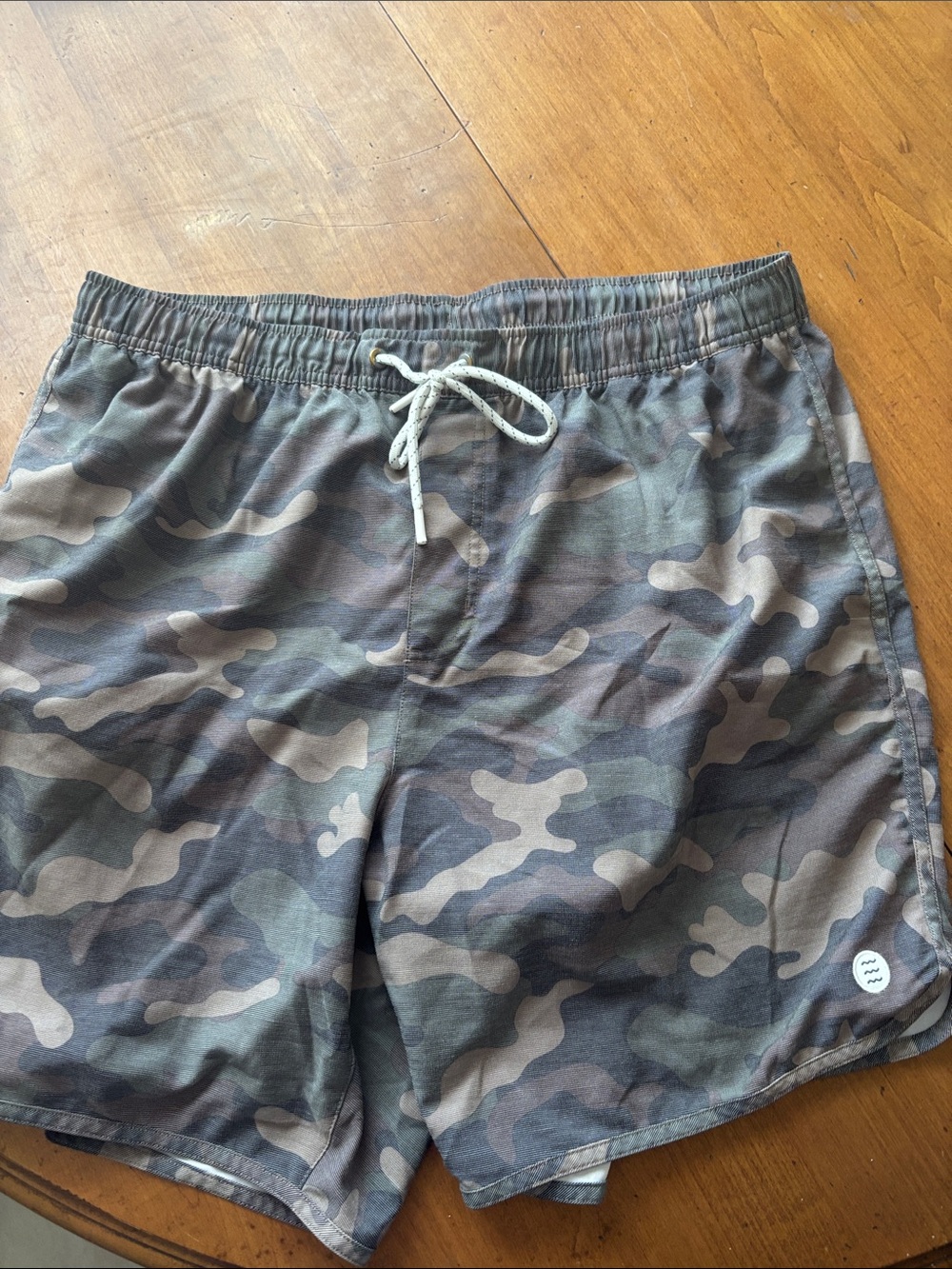 Men's Camo Swim Shorts - Green/Gray